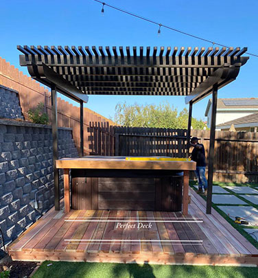 Cedar Decking in Lomita