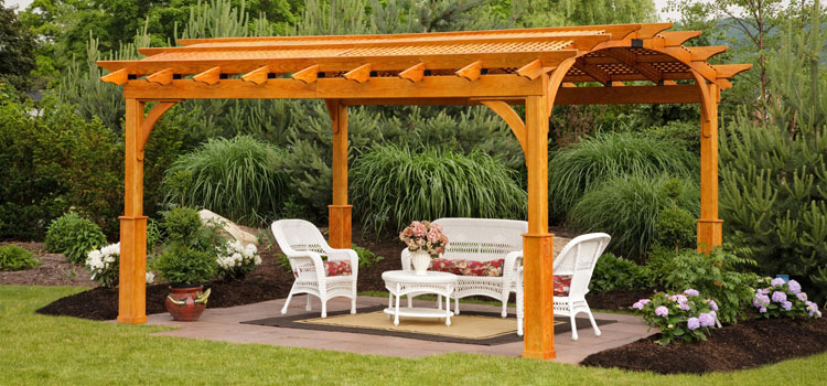 Cedar Wood Pergola Installation in Lomita, CA