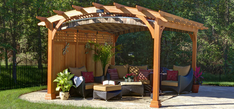 Modern Wood Pergola Installation in Lomita, CA