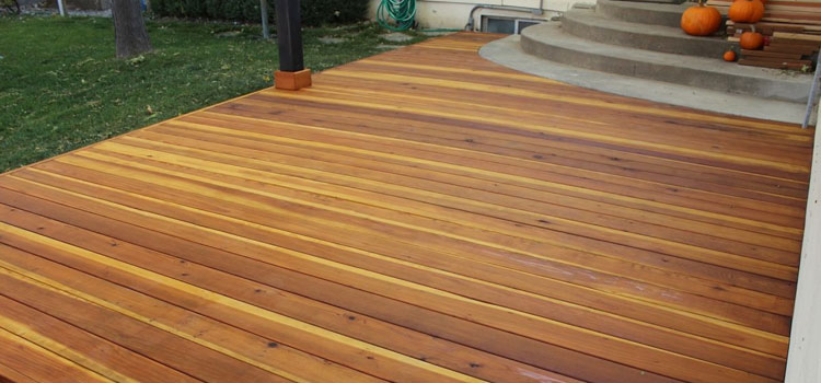 Smooth Redwood Decking in Lomita, CA